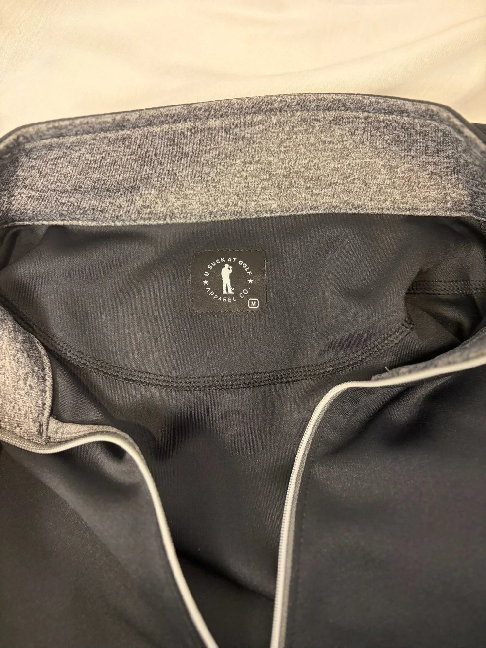 U Suck at Golf Jersey Vest - Men’s Med